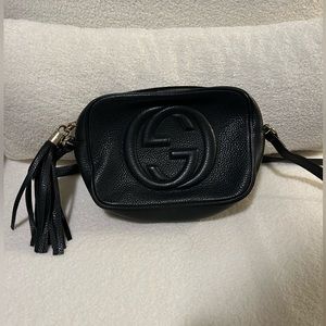 Gucci Pebbled Calfskin Soho Disco Handbag